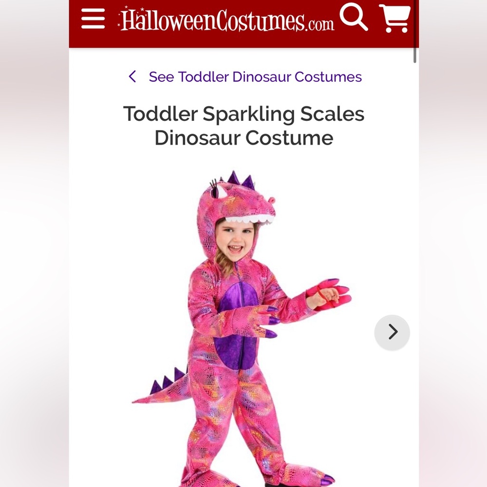 Sparkling scales Dinosaur Costume for toddler 4T